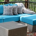 thumbnail image 6 of 9 Piece Outdoor Patio Waterproof Cushion Covers, Fits 4-Seat Wicker Rattan Sectional Couch Chair Furniture Cover Replacement Set - Fade-Resistant Patio Cushion Covers with Zipper, 6 of 15