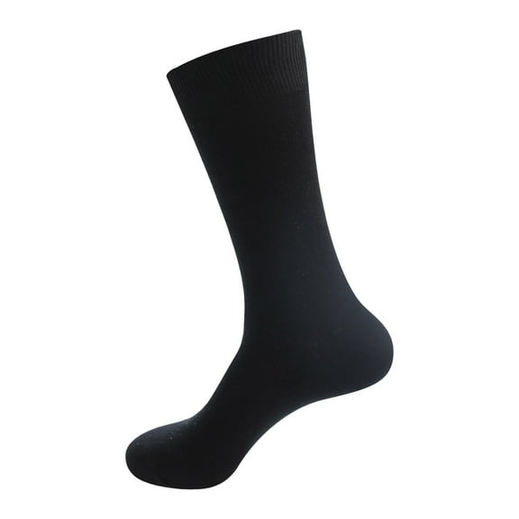 YOTMKGDO Mens Socks, Men'S Socks Autumn and Winter Long Tube Socks Combed Cotton Men'S Socks, Black(Large)