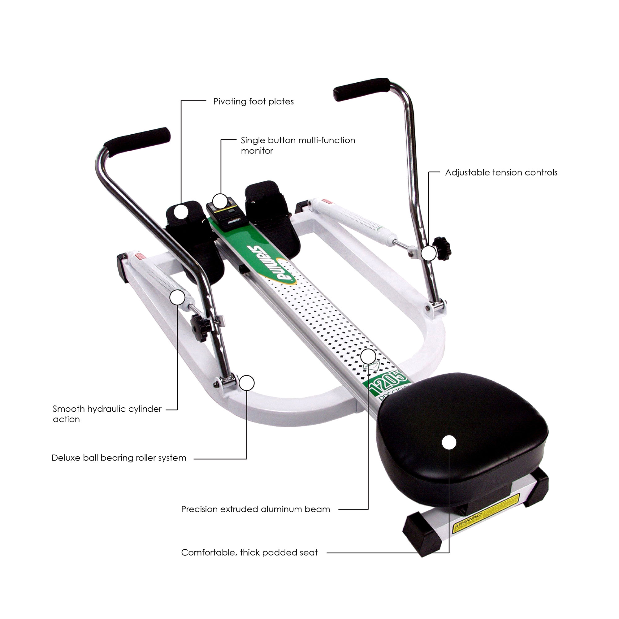 Stamina Products 35-1205 Low Impact Home Fitness Precision Rowing Machine - image 5 of 6