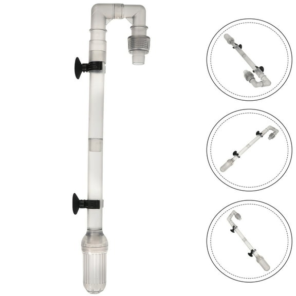 SWETRACE Fish Tank Accessories 1Set Grey Abs Aquarium Water Pipe 30x2.2in Tube