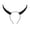 Black, variant on Decorr Halloween Devil Horn Headband, 9 Inch Realistic Spiral Horn Hair Hoop, PU Costume Headwear for Halloween Party Cosplay Stage Photo Booth Outfit Decor Gift