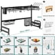 thumbnail image 3 of Escurridor de Trastes sobre Fregadero, Escurridor de Platos sobre El Fregadero de Acero Inoxidable de 2 Niveles Ajustable, Estante de Almacenamiento de Cocina, 3 of 7