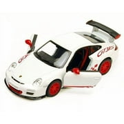 5" Kinsmart 2010 Porsche 911 GT3 RS Diecast Toy Model 1:36 Pull Action White