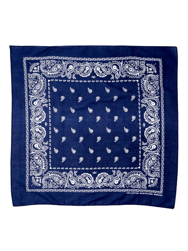 小物 SPECIAL 60S VINTAGE CROSS BANDANA BLACK George Men's Cotton Bandana 22x22 Woven Face Covering Multi-Use