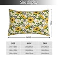 thumbnail image 2 of Yiaed Sunflowers And Butterflies Print Brushed Microfiber Envelope Pillowcases, Standard,Envelope Closure Pillow Cases(No pillow core)-14"x20", 2 of 6
