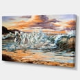 thumbnail image 2 of Horses from Waves - Animal Canvas Art Print, 2 of 3
