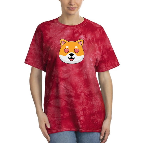 Cute Shiba Inu Love Eyes Tie Dye Crystal Women -Image by Shutterstock, Female Medium