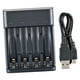 thumbnail image 3 of Carga rápida de batería USB, 4 ranuras, ranura independiente, indicador de , rápido, compacto, gran corriente, compatible, 3 of 9