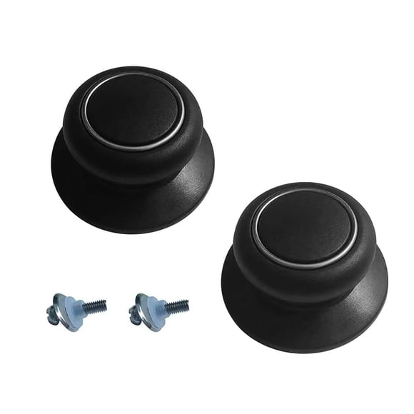 Paquete de 2 perillas de repuesto para tapa de olla, baquelita resistente al calor, mango de tapa de olla de cocina, perillas de repuesto para cacerola, cubierta de hervidor, tapa de cacerola de vidri