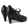thumbnail image 2 of J. Adams Pixie Mary Jane Pumps - Retro Vintage High Heels - Comfortable Oxford Dress Shoes for Women with Ankle Strap, 2 of 7