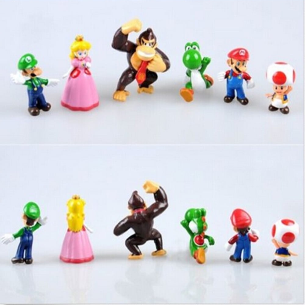 Toys New Super Mario Bros 1.52.5?? Figures Set 6 pcs Walmart Canada