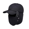 thumbnail image 1 of Gorro de invierno Qarigey con orejeras de Poliéster negro, 1 of 6