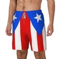thumbnail image 5 of Mens Pr Puerto Rico-Flag 2 in 1 Quick Dry Swim Trunks with Compression Liner Beach Shorts, 5 of 6