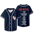 thumbnail image 1 of Koe Wetzel 9 Lives Album Merch Veste de Baseball T-Shirts Unisexes Mode Décontractée Manches Courtes Tee, style 1,L, 1 of 4