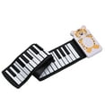 thumbnail image 1 of Portable 49-key Roll-up Electronic Piano Keyboard 8 Tones 6 Demos Record Funtion Built-in Speaker with, 1 of 8
