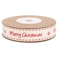 thumbnail image 1 of Miangastore 1 Roll Christmas Theme Gift Packing Ribbon Printing Clothing Edging Cotton Belt, 1 of 9