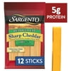 Sargento® Reduced Fat Sharp Natural Cheddar Cheese Snack Sticks, 12-Count