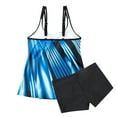 thumbnail image 3 of UPPADA Tankini Swimsuits for Women Two Piece Slimming Stretchy Swim Tops Hide Tummy Bathing Suit Shorts Athletic Swimwear, 3 of 6