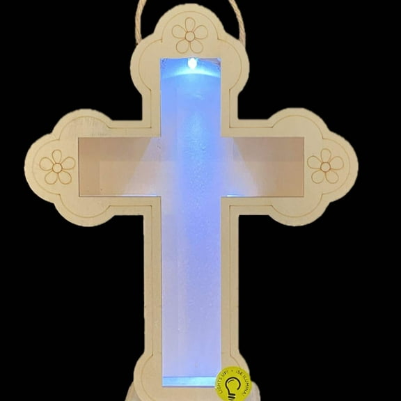 8" DIY Halloween LED Wood Decor - Paintable