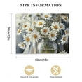 thumbnail image 3 of Nawypu  Gray Daisy Bathroom Wall Decor Canvas Print Picture Art Hanging Dining Room Kitchen Office Living Room Bedroom, 3 of 6