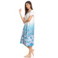 thumbnail image 3 of Lati Fashion Women Nightgowns Short Sleeve Female Nightgowns & Sleepshirts Blue Size 3X, 3 of 4
