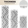 thumbnail image 4 of Black Geometric Chevron Dot Pattern Kitchen Rugs Sets Of 3,Kitchen Runner Rugs Non Skid Washable,Decorative Kitchen Floor Mats for Kitchen,Sink,Laundry,17"x30"+ 17"x47" + 17"x59", 4 of 6