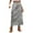 Grey, variant on WEAIXIMIUNG Heavy Industry Drawstring Design Denim Cargo Skirt Skirt Skirts for Women Midi Length Plus Size Trendy 2025