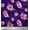 Dark Purple, variant on Soimoi White polyester Crepe Fabric Ranunculus & Chrysanthemum Floral Fabric Prints By Yard 42 Inch Wide