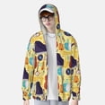 thumbnail image 3 of Picia Musical Instruments Women's Men's UPF 50+ Sun Protection Hoodie Shirt Long Sleeve SPF Fishing Outdoor UV Hiking Lightweight Shirts-Medium, 3 of 9