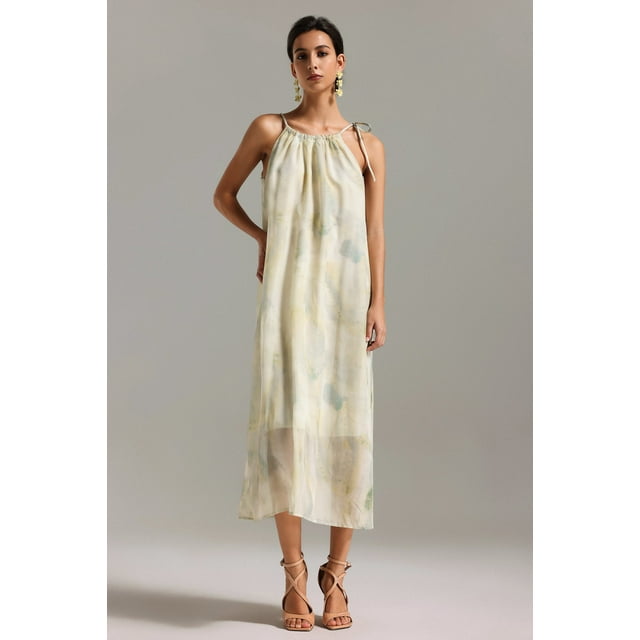 Vestido midi sin mangas estampado Bellabarnetten Nona