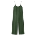 thumbnail image 5 of TaTaai Women's Summer Evening Jumpsuit Sleeveless Halter Neck Wide Leg Long Pants Solid Color Casual One Piece with Low Back Detail for Party and Night Out Gift, 5 of 5