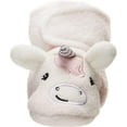 thumbnail image 2 of Hudson Baby Infant and Toddler Girl Cozy Fleece Booties, Silver White Unicorn, 6-12 Months, 2 of 7