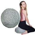 thumbnail image 1 of Zafu de Meditación Naturalness - Cojín Ultraligero con Funda de Transporte - Relleno de Fibra de Coco y Espuma - Ideal para Yoga, Mindfulness y Relajación - Adaptable, Cómodo y Portátil Color Verde, 1 of 9