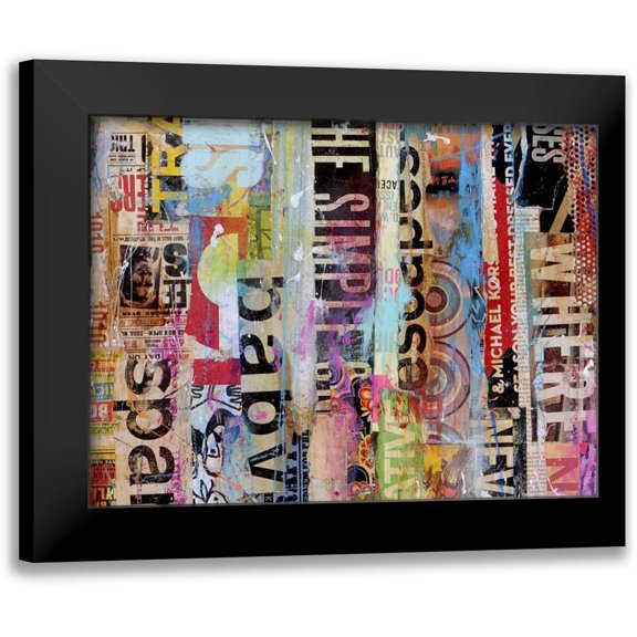 Ashley, Erin 14x12 Black Modern Framed Museum Art Print Titled - Metro Mix 21 II