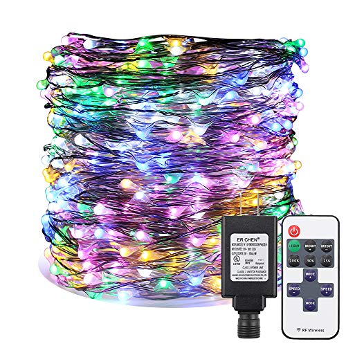 ER CHEN Multicolor LED String Lights Plug in 165ft 500 LED SupperLong