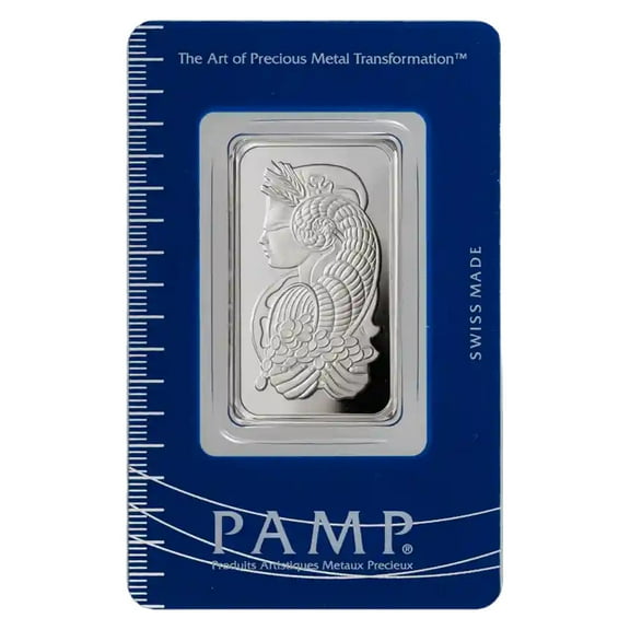 1 oz Platinum PAMP Suisse Bar w/ Assay Card