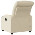 thumbnail image 2 of vidaXL Electric Massage Recliner Chair Cream Fabric, 2 of 5
