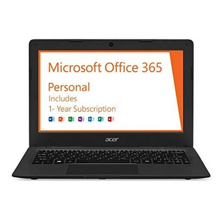 Acer Aspire One Cloudbook, 11-Inch HD, 32GB, Windows 10, Gray (AO1-131-C9PM) includes Office 365 Personal – 1 year **Discontinued by Manufacturer**