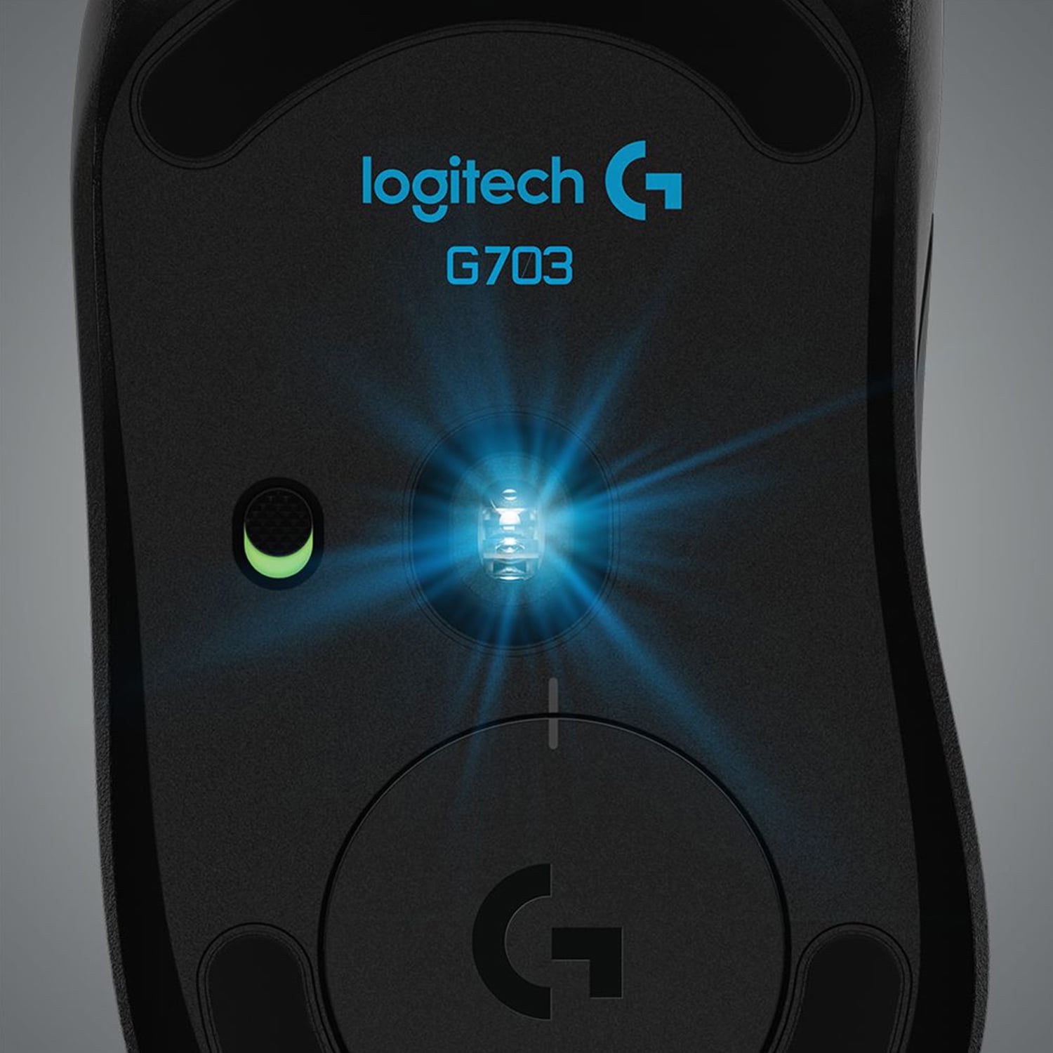 Pre-Owned Logitech G703 LIGHTSPEED Wireless Gaming Mouse w/ HERO 25K Sensor, LIGHTSYNC RGB, POWERPLAY Compatible, Lightweight 95g+10g Optional, 100-25,600 DPI, Rubber Side Grips