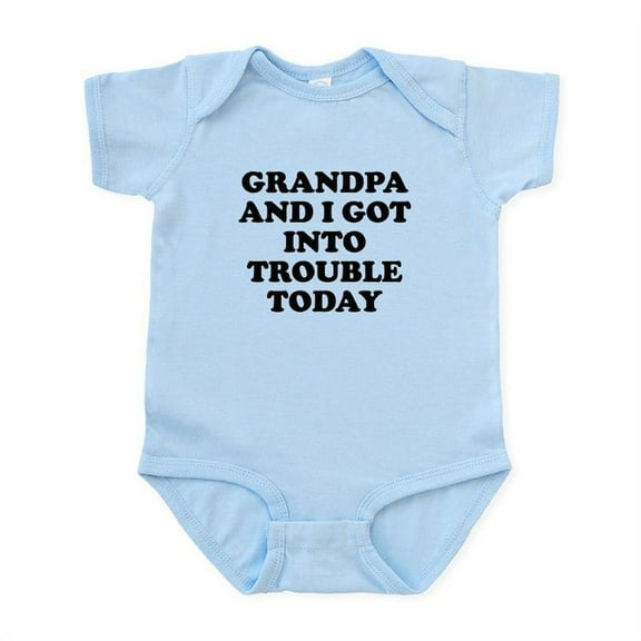 CafePress - Grandpa And I Got Into Trouble Body Suit - Baby Light Bodysuit, Size Newborn - 24 Months