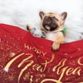 thumbnail image 3 of Naloa Happy New Year2 Dog Blanket, 3 Sizes Cat Blanket for Indoor Cats Large Medium Small Dog Gifts-Medium, 3 of 8