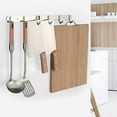 thumbnail image 4 of Stainless Steel Wall Mount Hook Rack for Hanging Items Space Saving and Durable, 4 of 6