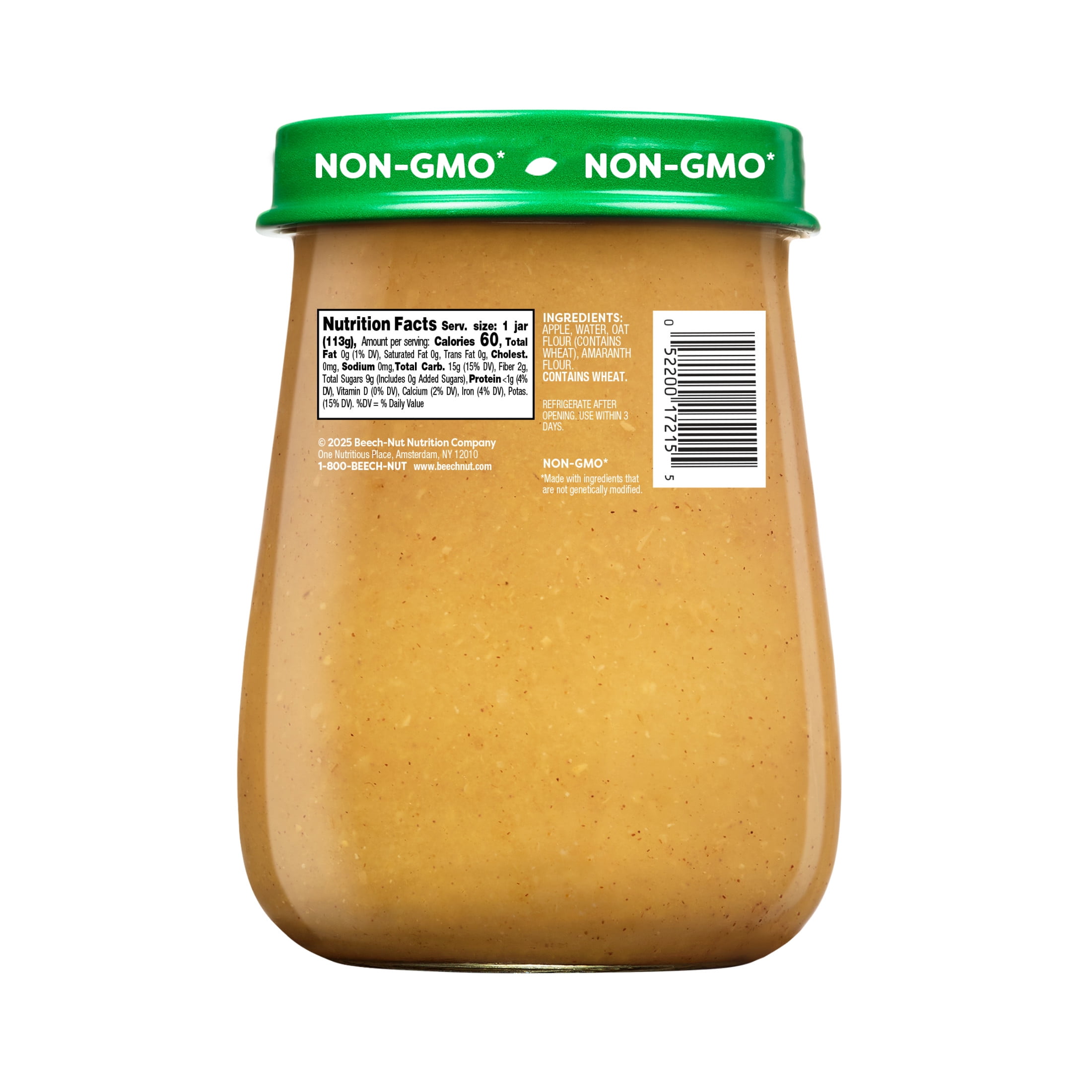 Beech-Nut Naturals Stage 2 Baby Food, Apple & Granola, 4 oz Jar