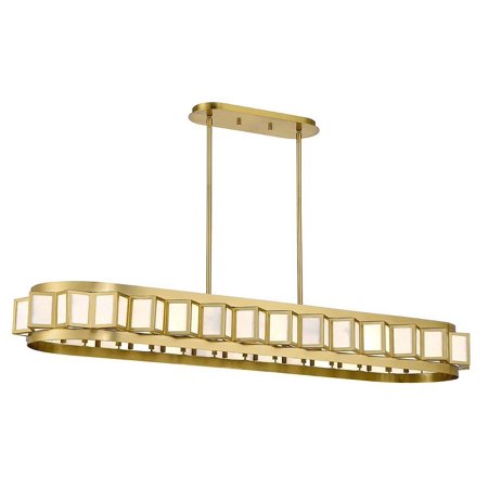 

8 Light Linear Chandelier in Modern Style-5.25 inches Tall and 14.5 inches Wide Bailey Street Home 159-Bel-4953251