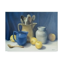 Trademark Fine Art 'Blue Pitcher' Canvas Art by Cecile Baird
