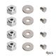 thumbnail image 1 of 4pcs Aluminum Alloy 12mm Turn To 17mm Wheel Hex Adapter for 1/10 RC Car (Silver), 1 of 4