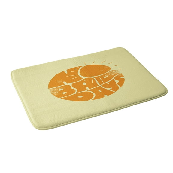 Society6 Phirst No Bad Days Retro Sun Bath Mat 34" x 21"