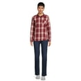 thumbnail image 4 of Time and Tru Women's Button Down Flannel Shirt with Long Sleeves, Sizes XS-3XL, 4 of 5
