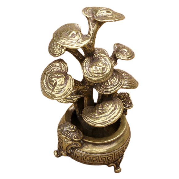 KAKOWELY Adorno De Bonsái De Latón Decorativo Dorado Para Interior Con Acabado Fino