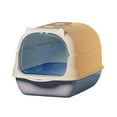 thumbnail image 2 of Fully Enclosed Litter Box Oversized with Odor Control and High Sides for Large Cats Plastic Includes Scoop and Deodorizing Bag, 2 of 6